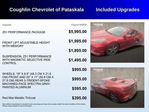 Red Mist Metallic Tintcoat 2021 Chevrolet Corvette Stingray w/3LT