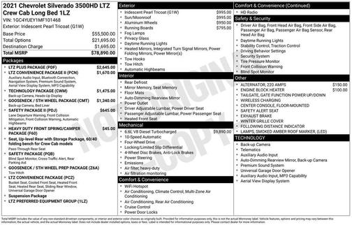2021 Chevrolet Silverado 3500 LTZ