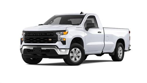 Summit White 2025 Chevrolet Silverado 1500 WT
