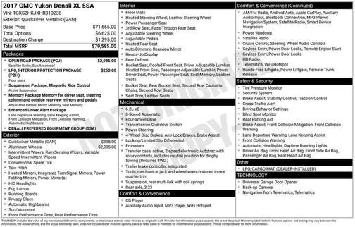 2017 GMC Yukon XL Denali