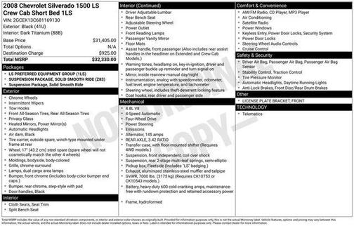 2008 Chevrolet Silverado 1500 LS Crew Cab