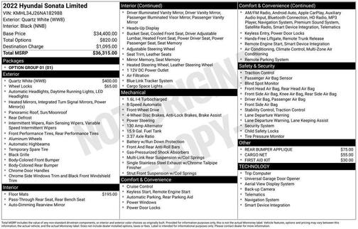 2022 Hyundai SONATA Limited