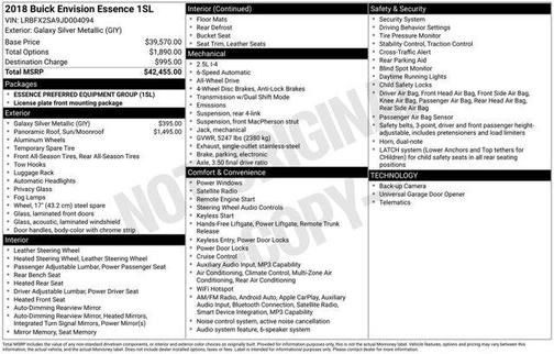 2018 Buick Envision Essence