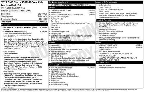 2021 GMC Sierra 2500 Base