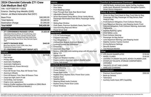 2024 Chevrolet Colorado Z71