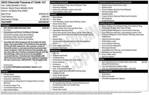 2023 Chevrolet Traverse LT Cloth
