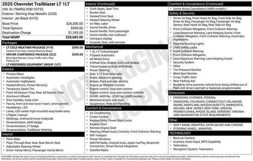 2025 Chevrolet Trailblazer LT