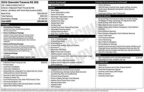 2024 Chevrolet Traverse RS