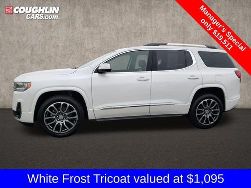 White Frost Tri-Coat 2020 GMC Acadia Denali