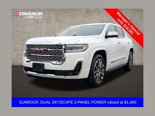 White Frost Tri-Coat 2020 GMC Acadia Denali