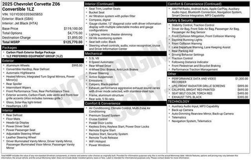 2025 Chevrolet Corvette Z06