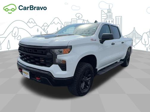 Summit White 2024 Chevrolet Silverado 1500 Custom Trail Boss