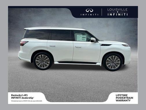 Radiant White 2026 INFINITI QX80 Luxe