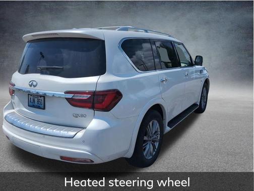 Moonstone White 2020 INFINITI QX80 Luxe