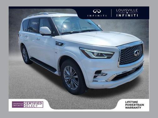 Moonstone White 2020 INFINITI QX80 Luxe