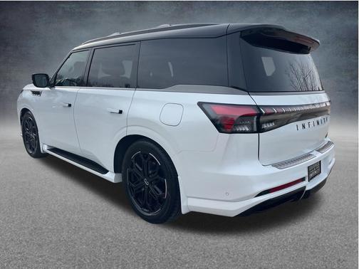 Radiant White/Black Obsidian 2026 INFINITI QX80 SPORT AWD