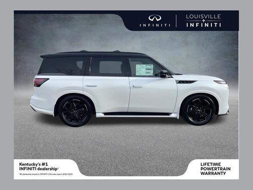 Radiant White/Black Obsidian 2026 INFINITI QX80 SPORT AWD