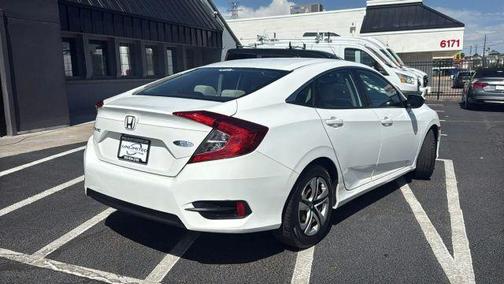 White 2017 Honda Civic LX