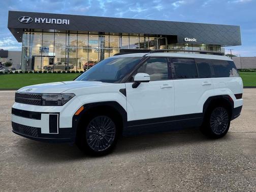 Serenity White 2026 Hyundai SANTA FE HEV Calligraphy