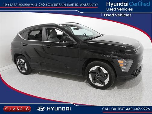 Abyss Black Pearl 2024 Hyundai KONA EV Limited