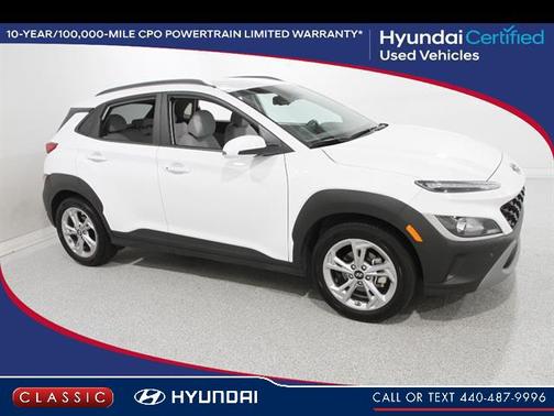 Lunar White 2023 Hyundai KONA SEL