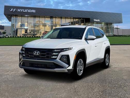 Creamy White Pearl 2026 Hyundai TUCSON Hybrid Blue SE