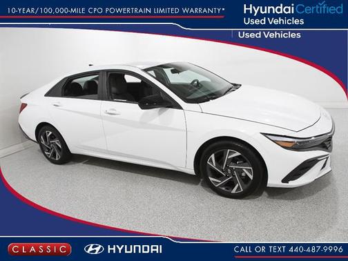 Serenity White 2025 Hyundai ELANTRA Sport
