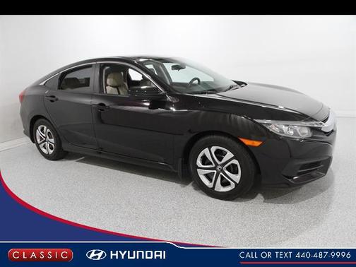 BLACK 2017 Honda Civic LX