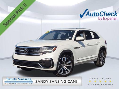 Opal White Pearl Effect 2023 Volkswagen Atlas Cross Sport 3.6L V6 SEL Premium R-Line