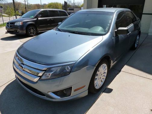 Blue 2012 Ford Fusion Hybrid Base