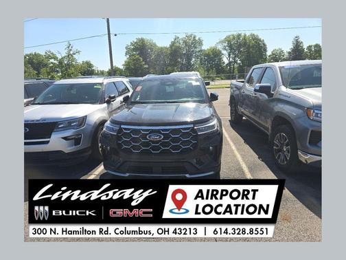 Black Metallic 2025 Ford Explorer Platinum