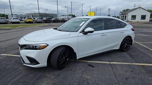 Platinum White Pearl 2024 Honda Civic Sport Touring