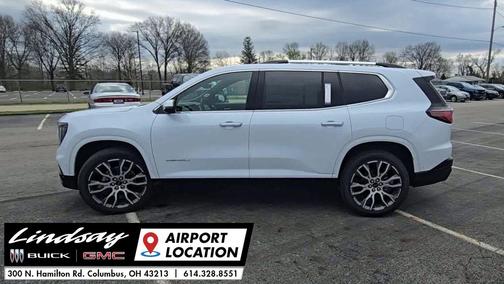 Glacier White Tricoat 2026 GMC Acadia Denali