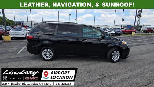 Midnight Black Metallic 2017 Toyota Sienna XLE Premium