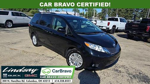 Midnight Black Metallic 2017 Toyota Sienna XLE Premium