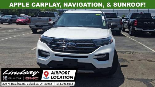 Star White Metallic Tri-Coat 2020 Ford Explorer XLT