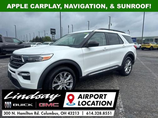 Star White Metallic Tri-Coat 2020 Ford Explorer XLT