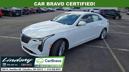 Summit White 2024 Cadillac CT4 Premium Luxury