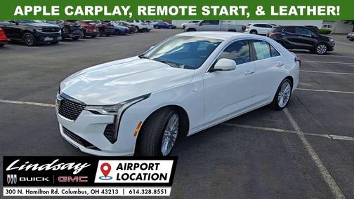 Summit White 2024 Cadillac CT4 Premium Luxury