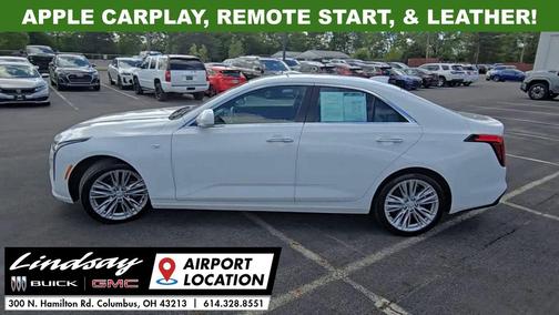 Summit White 2024 Cadillac CT4 Premium Luxury