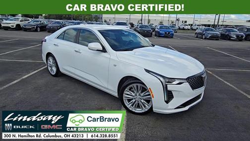 Summit White 2024 Cadillac CT4 Premium Luxury