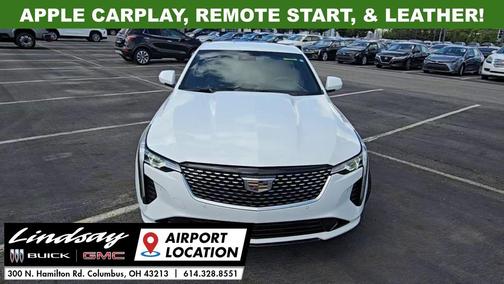 Summit White 2024 Cadillac CT4 Premium Luxury