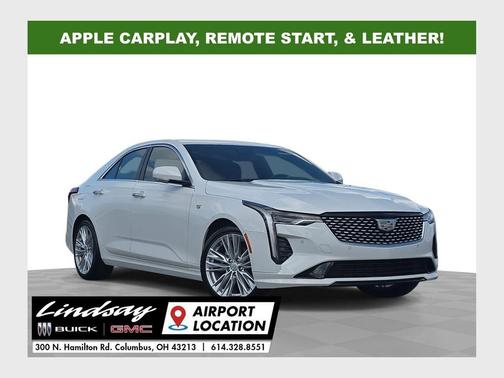 Summit White 2024 Cadillac CT4 Premium Luxury