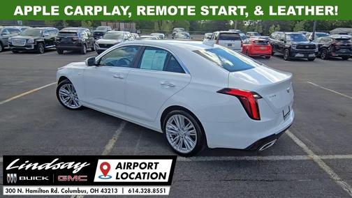 Summit White 2024 Cadillac CT4 Premium Luxury
