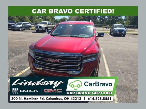 Volcanic Red Tintcoat 2023 GMC Acadia AWD AT4