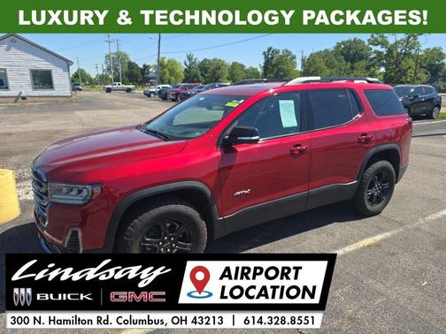 Volcanic Red Tintcoat 2023 GMC Acadia AWD AT4