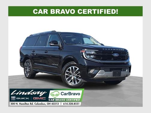 Agate Black Metallic 2025 Ford Expedition Max Platinum