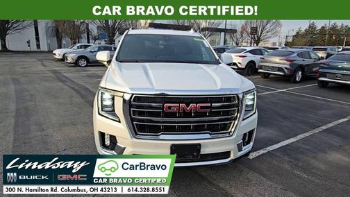 White Frost Tricoat 2021 GMC Yukon XL SLT