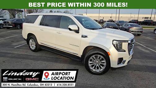 White Frost Tricoat 2021 GMC Yukon XL SLT