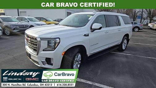 White Frost Tricoat 2021 GMC Yukon XL SLT